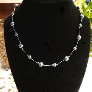 Carolee - Silver Pearl Necklace